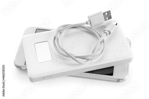 Modern power bank and mobil...