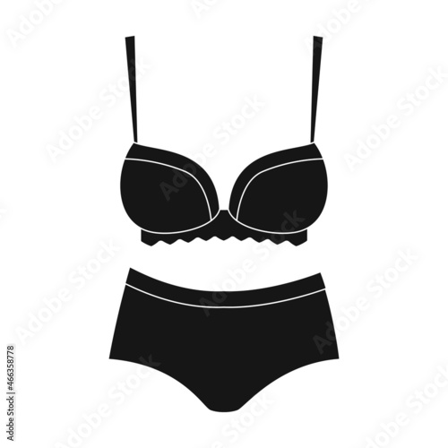 Underwear vector icon.Black vector icon isolated on white background underwear.