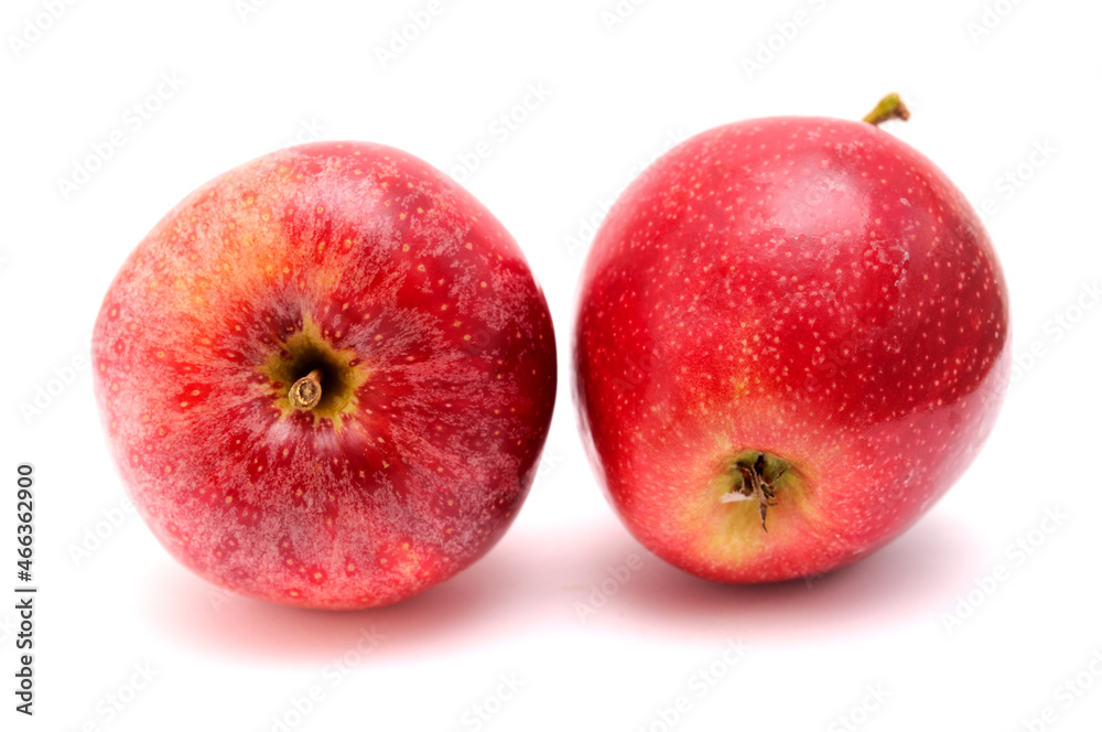 red apples isolated on white background