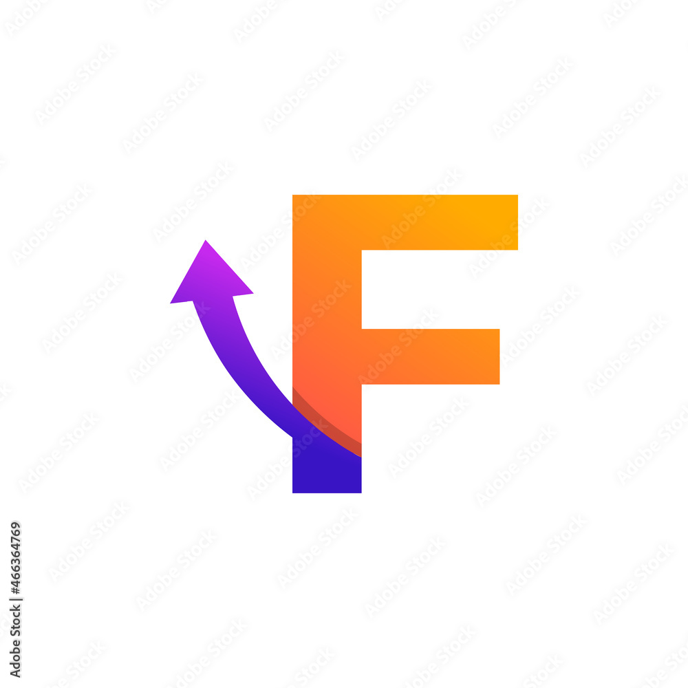 Initial Letter F Arrow Up Logo Symbol. Good for Company, Travel, Start up, Logistic and Graph Logos Initial Letter F Arrow Up Logo Symbol. Good for Company, Travel, Start up, Logistic and Graph Logos