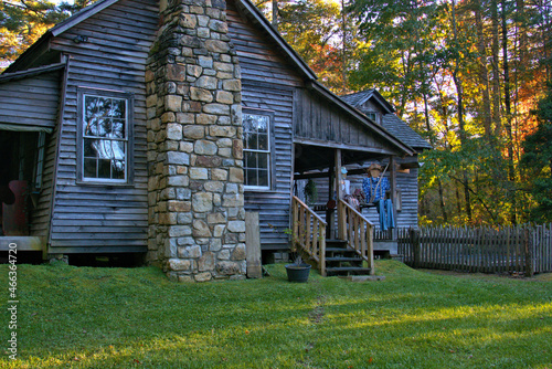 Cabin in remote North Carolina mountains