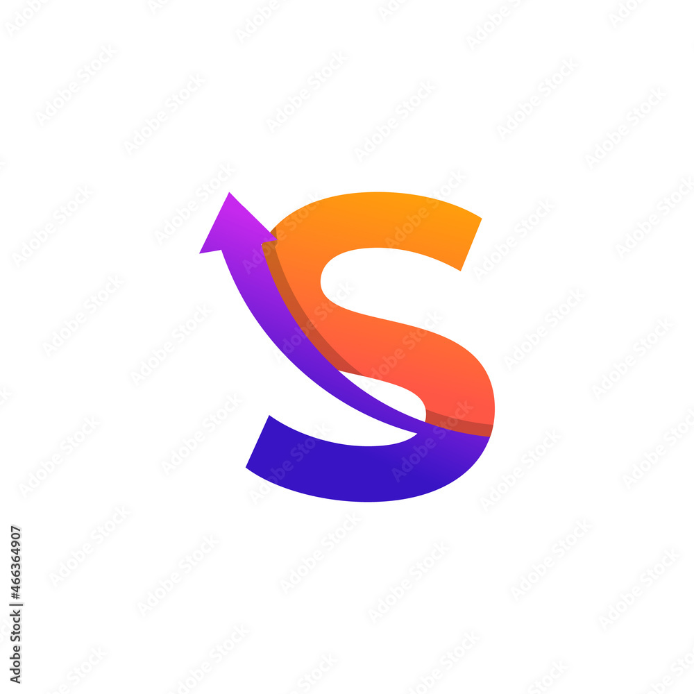 Initial Letter S Arrow Up Logo Symbol. Good for Company, Travel, Start up, Logistic and Graph Logos Initial Letter S Arrow Up Logo Symbol. Good for Company, Travel, Start up, Logistic and Graph Logos