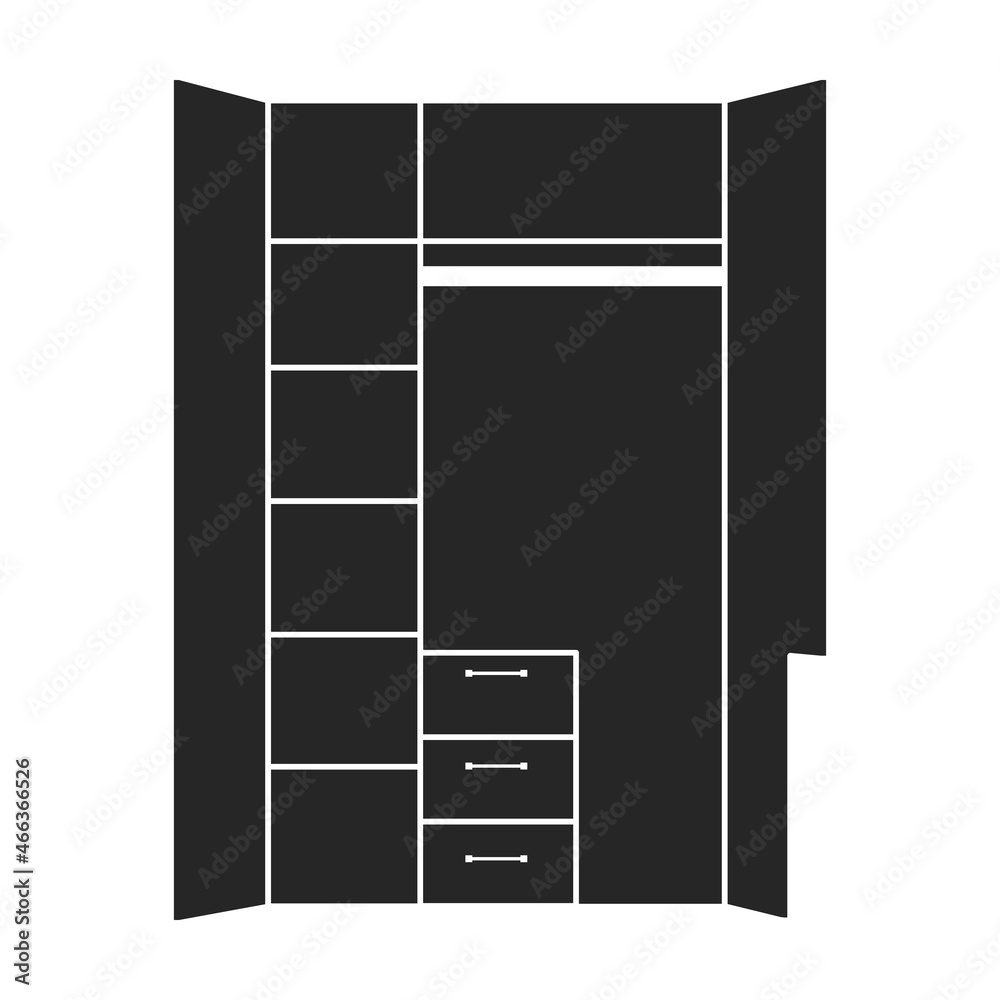 Cupboard vector icon.Black vector icon isolated on white background cupboard. Cupboard vector icon.Black vector icon isolated on white background cupboard.