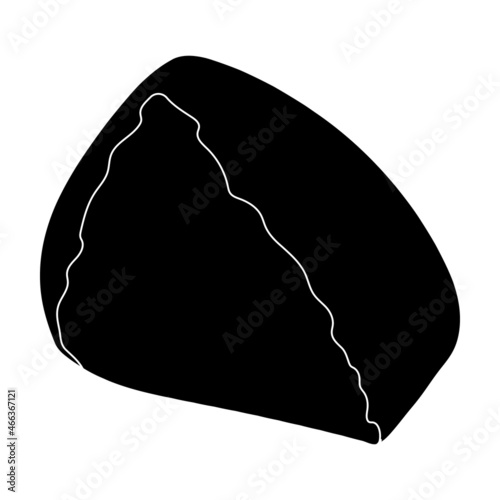 Chocolate vector icon.Black vector icon isolated on white background chocolate.