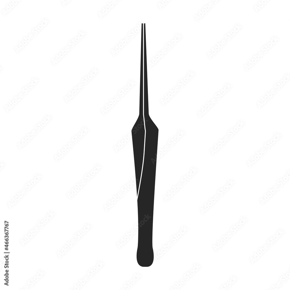Forceps vector icon.Black vector icon isolated on white background forceps. Forceps vector icon.Black vector icon isolated on white background forceps.