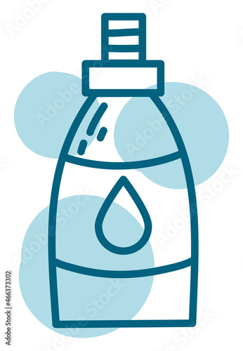 Dish soap, illustration, vector, on a white background.