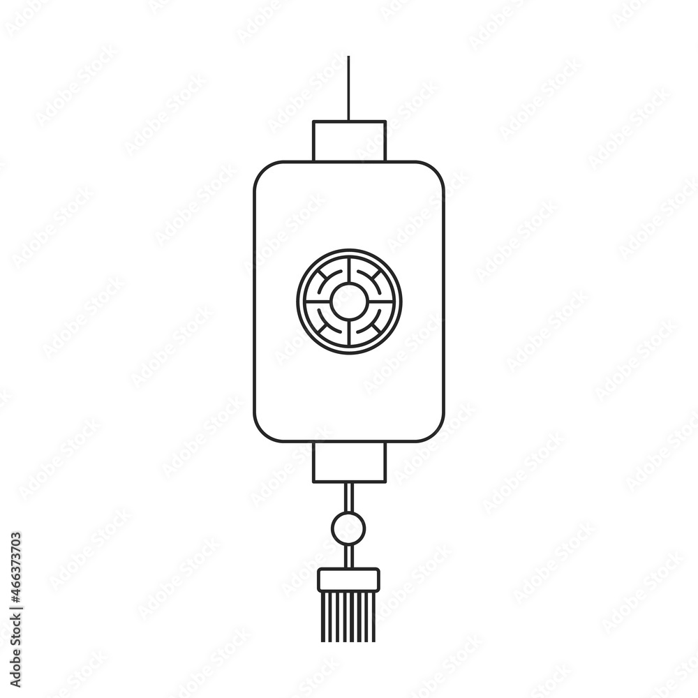 Lantern of chinese outline vector icon.Outline vector illustration red lamp. Isolated illustration of red lantern chinese icon on white background. Lantern of chinese outline vector icon.Outline vector illustration red lamp. Isolated illustration of red lantern chinese icon on white background.