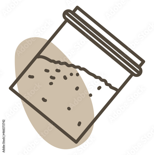 Criminal powder, illustration, vector, on a white background.