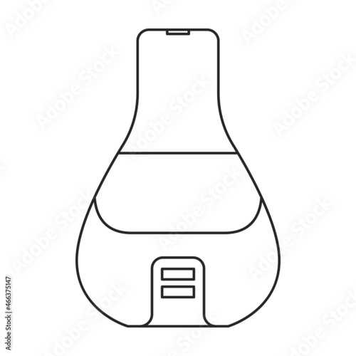 Humidifier vector icon.Outline vector icon isolated on white background humidifier.