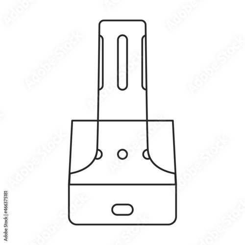 Humidifier vector icon.Outline vector icon isolated on white background humidifier.