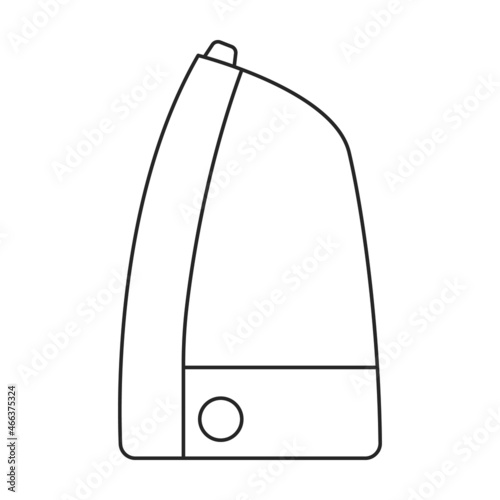 Humidifier vector icon.Outline vector icon isolated on white background humidifier.