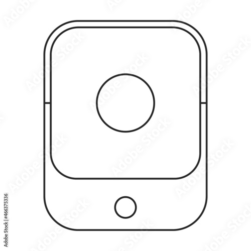 Humidifier vector icon.Outline vector icon isolated on white background humidifier.
