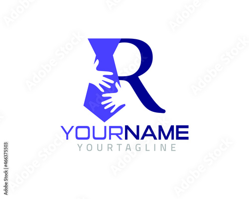 Recruitment logo designed for business and human resources sales, fully customized.
