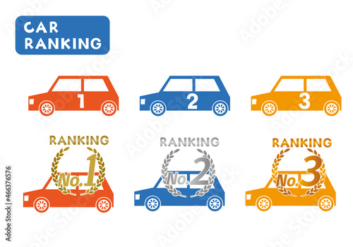 車のランキングマーク素材