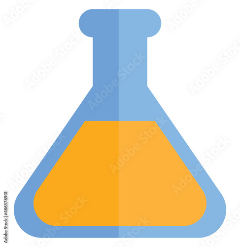 School chemistry, illustration, vector, on a white background.