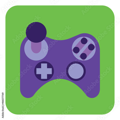 New playstation controller, illustration, vector, on a white background.