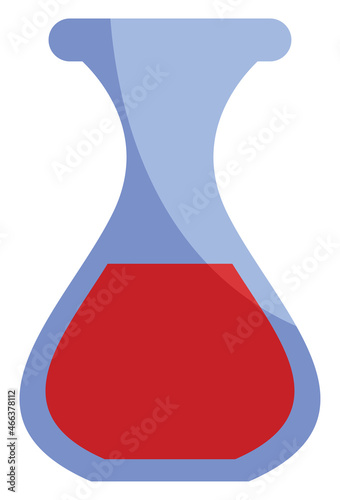 Winery decanter, illustration, vector, on a white background.