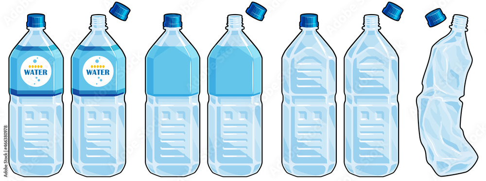 外線ありの2lペットボトルイラスト Stock Vector Adobe Stock
