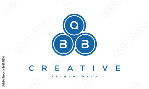 QBB creative circle three letters logo design victor photo