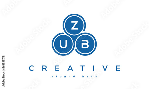 ZUB creative circle three letters logo design victor