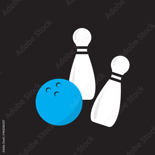 Bowling icon design isolated on white background