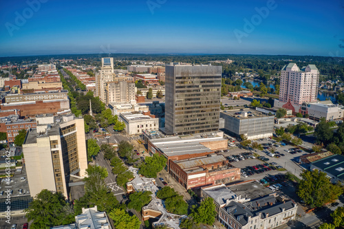 Aerial View of Downtown Augusta  Georgia