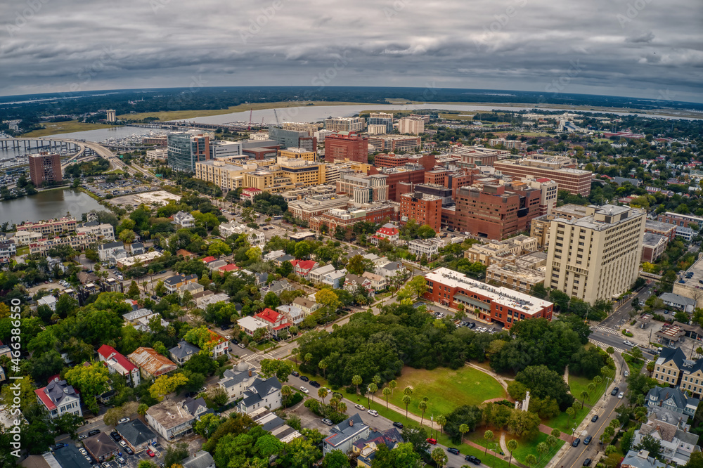 Aerial View of Charleston, South Carolina