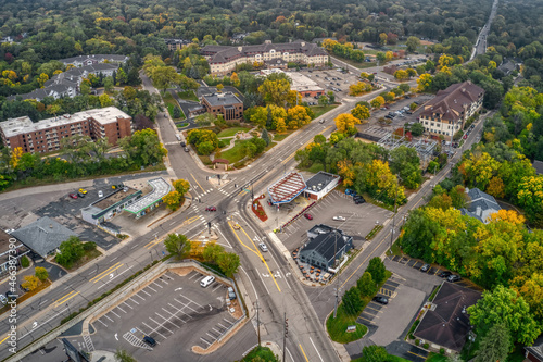 Aerial View of the Twin Cities Suburb of Minnetonka, Minnesota