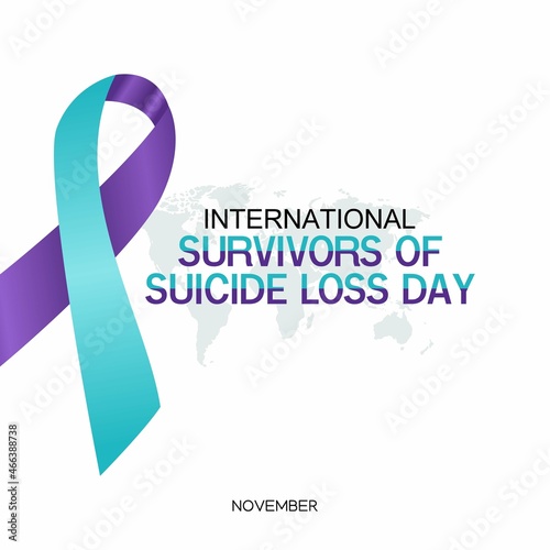 vector graphic of International survivors suicide loss day good for International survivors suicide loss day celebration. flat design. flyer design.flat illustration.