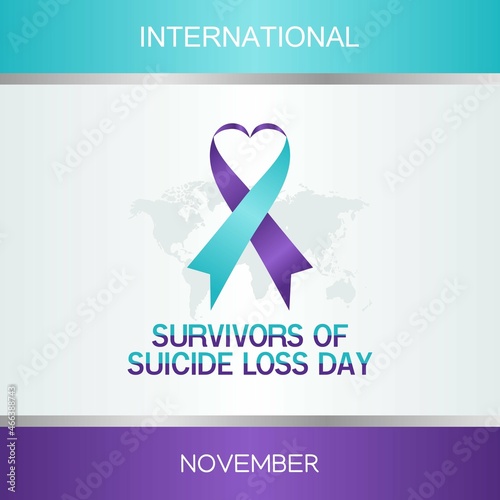 vector graphic of International survivors suicide loss day good for International survivors suicide loss day celebration. flat design. flyer design.flat illustration.
