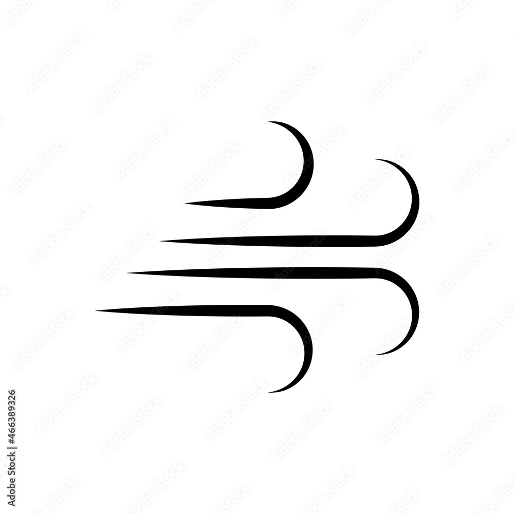 Fototapeta premium Wind Icon Vector