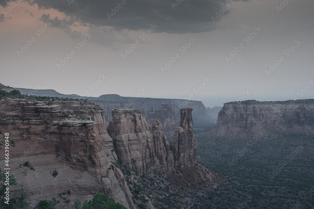 View of the canyon in the Colorado National Monument Park