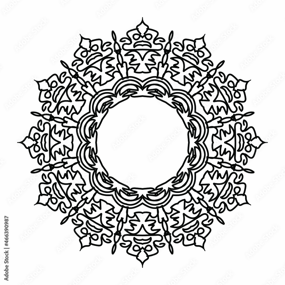 decorative concept abstract mandala illustration decorative concept abstract mandala illustration
