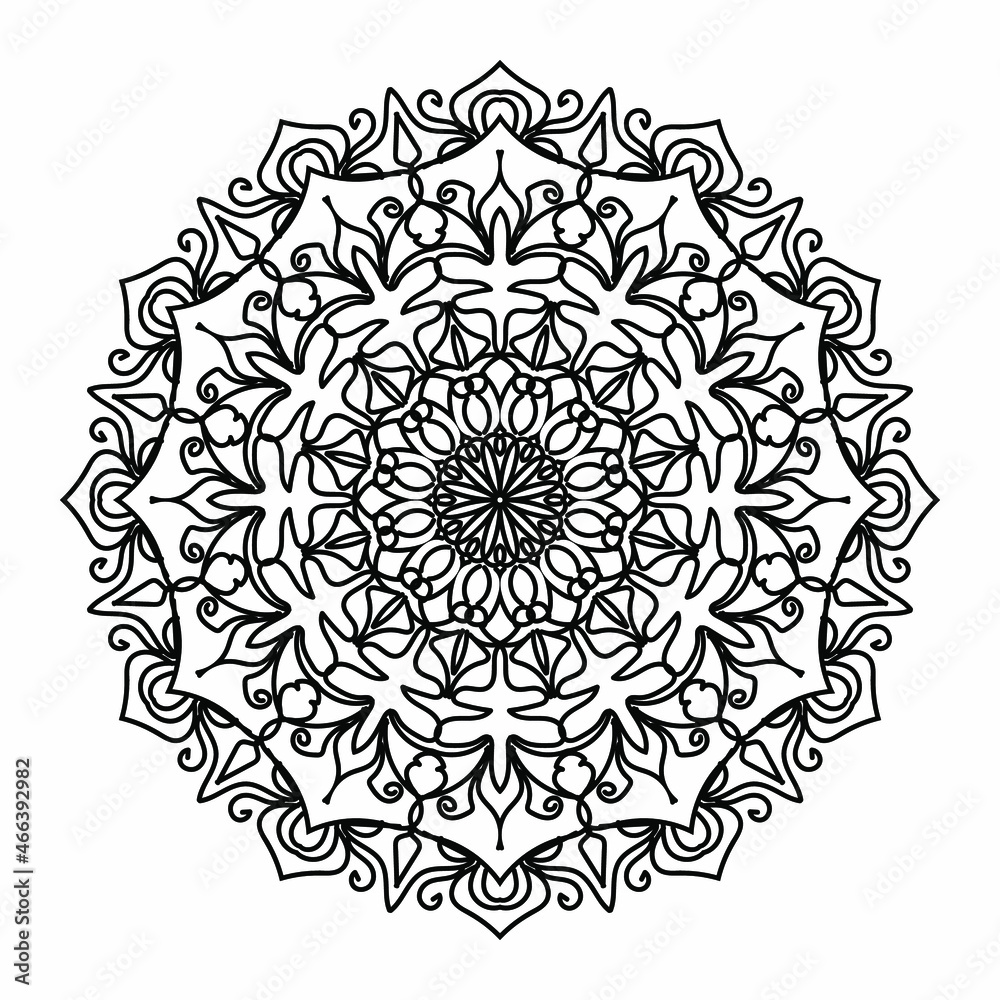 decorative concept abstract mandala illustration