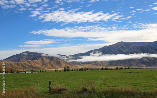 Scarf of clouds and pasture, New Zealand © jerzy