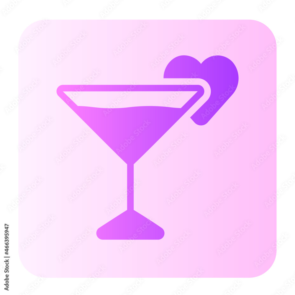 cocktail gradient icon cocktail gradient icon