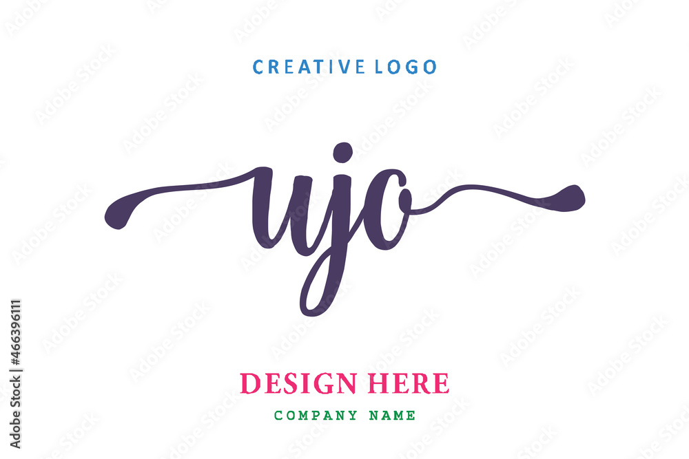 UJO lettering logo is simple, easy to understand and authoritative UJO lettering logo is simple, easy to understand and authoritative