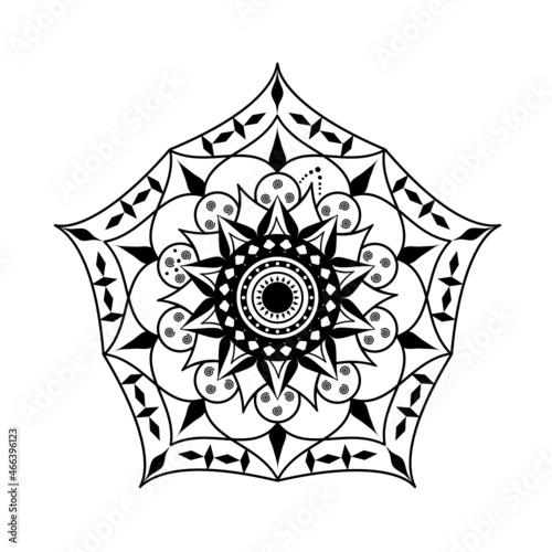 Vector illustration of Mandalas Decorative round ornaments. prefer to Oriental vector, Anti-stress therapy patterns, Yoga logos Vector, coloring page and etc.