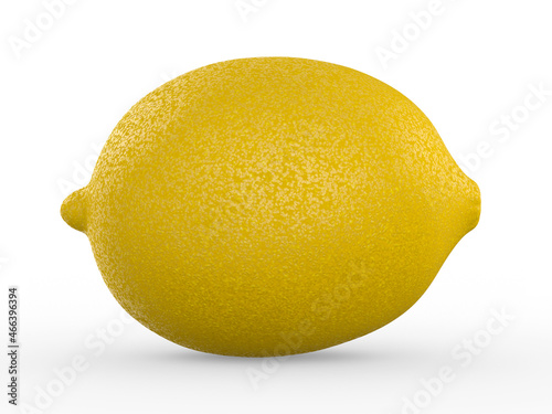 lemon on white background. ...