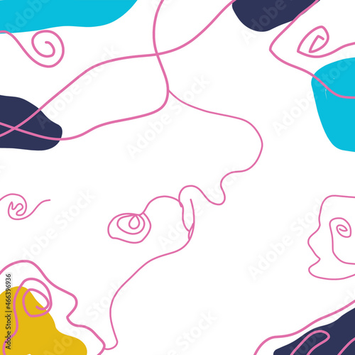 abstract backgorund with picasso style, vector