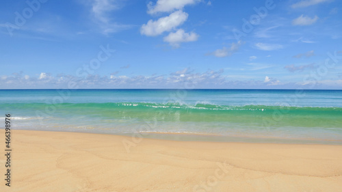 Beautiful sandy sky at Phuket Beach, Thailand