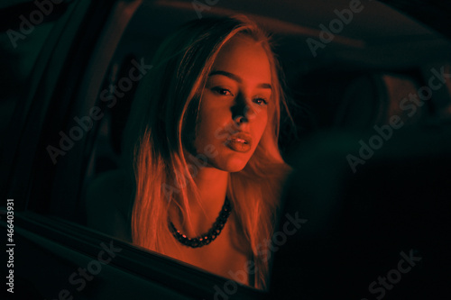 Night Passenger in a car