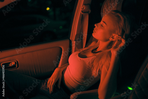 Night Passenger in a car