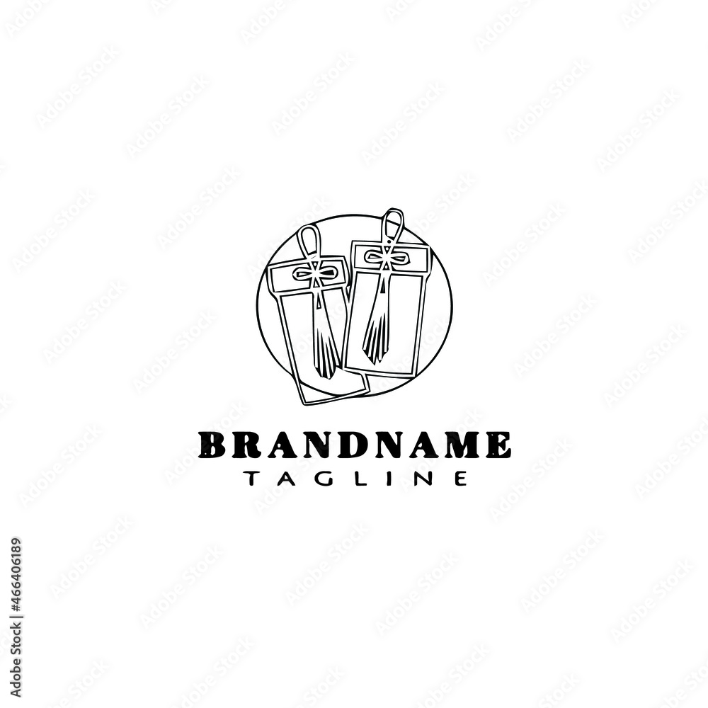 chinese packet logo icon design cartoon vector illustration