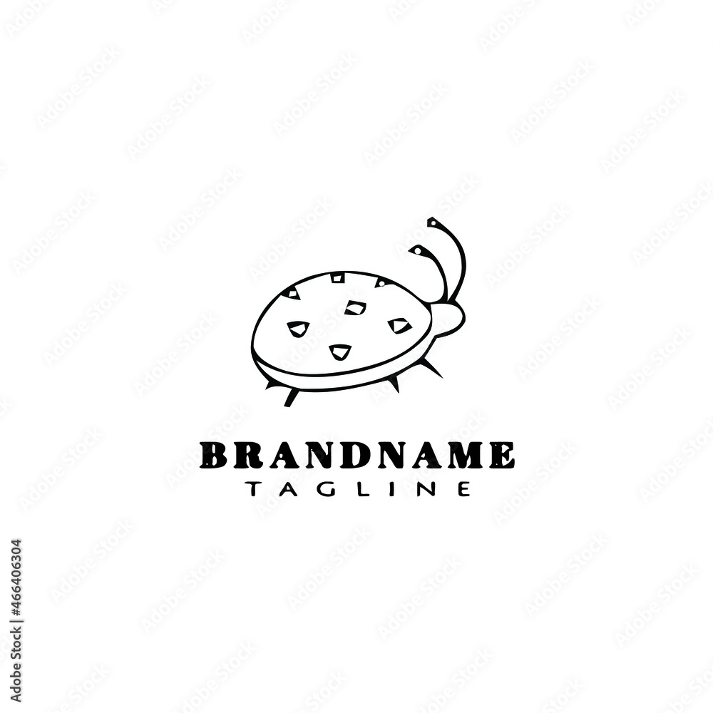 lady bug logo design template icon vector illustration