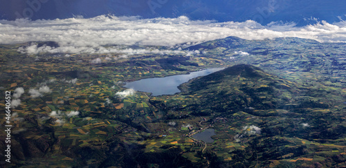 panorama of the andes mountains in Peru