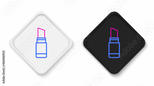 Line Lipstick icon isolated on white background. 8 March. International Happy Women Day. Colorful outline concept. Vector