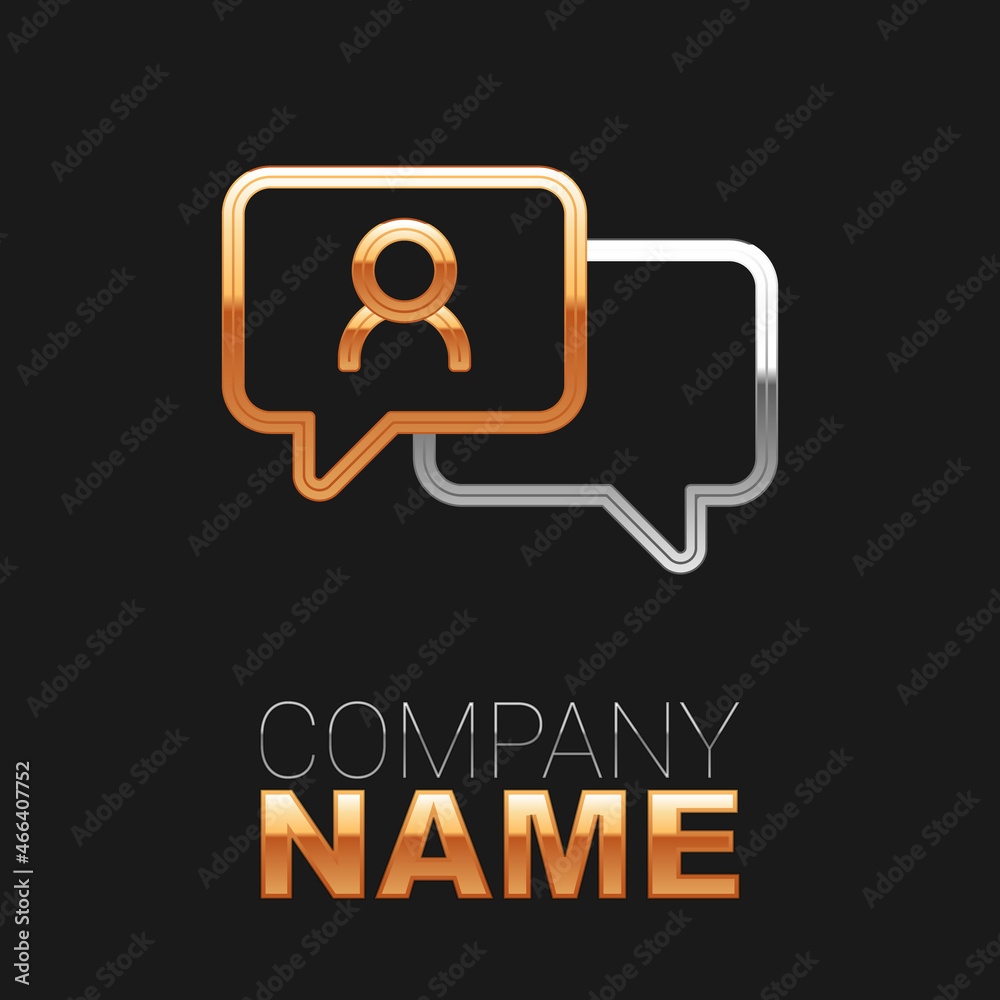 Line Speech bubble chat icon isolated on black background. Message icon. Communication or comment chat symbol. Colorful outline concept. Vector Line Speech bubble chat icon isolated on black background. Message icon. Communication or comment chat symbol. Colorful outline concept. Vector