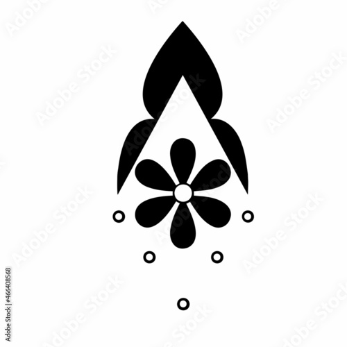 Patterned curls close-up on a white background. Fragments of vector graphics. Material for creating jewelry and seamless designs.