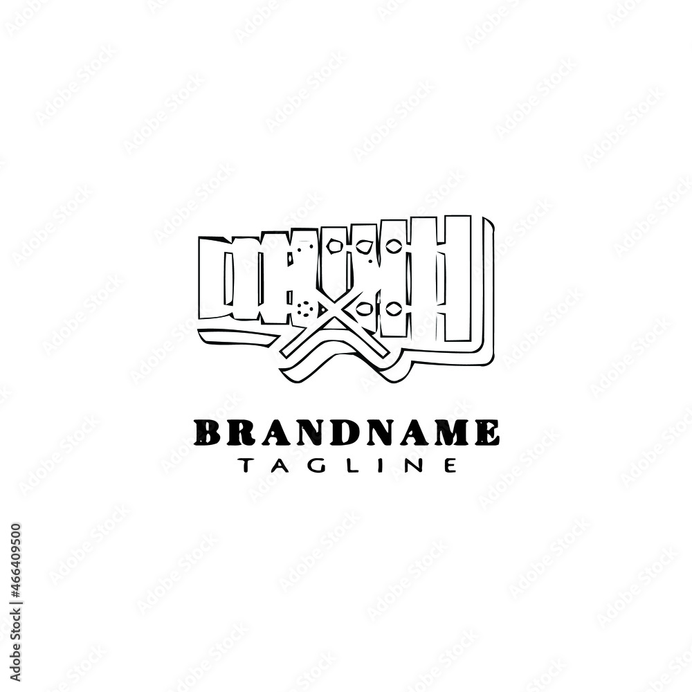 marimba logo icon cartoon design template vector illustration marimba logo icon cartoon design template vector illustration
